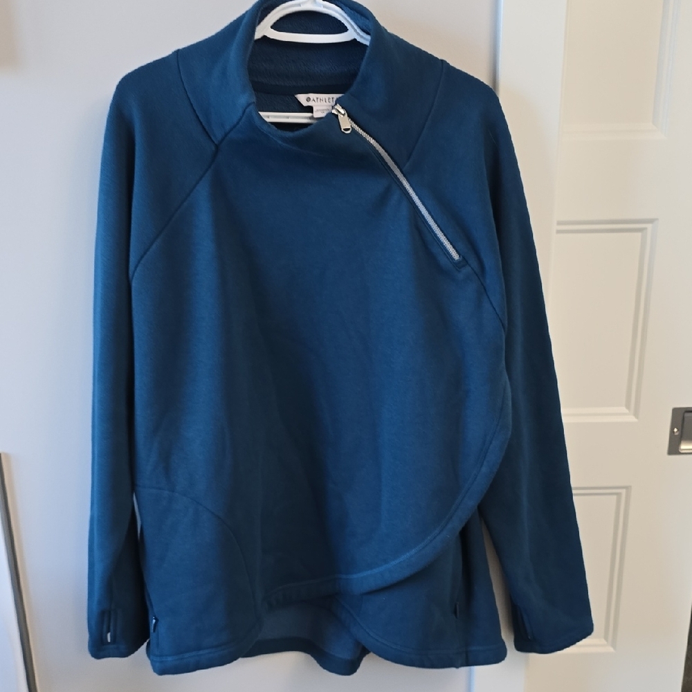 Athleta Teal Quarter Zip